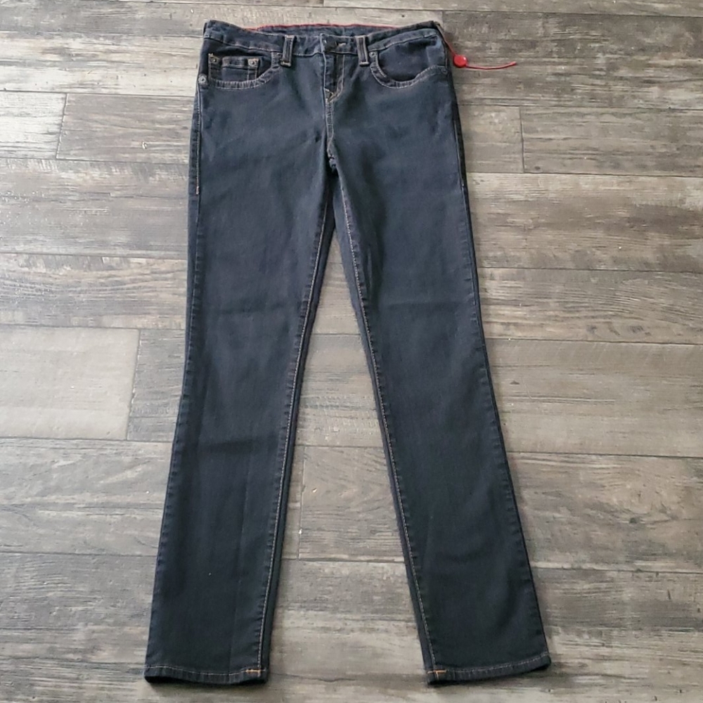 True Religion Slim Straight Black Wash Jeans - Picture 1 of 7
